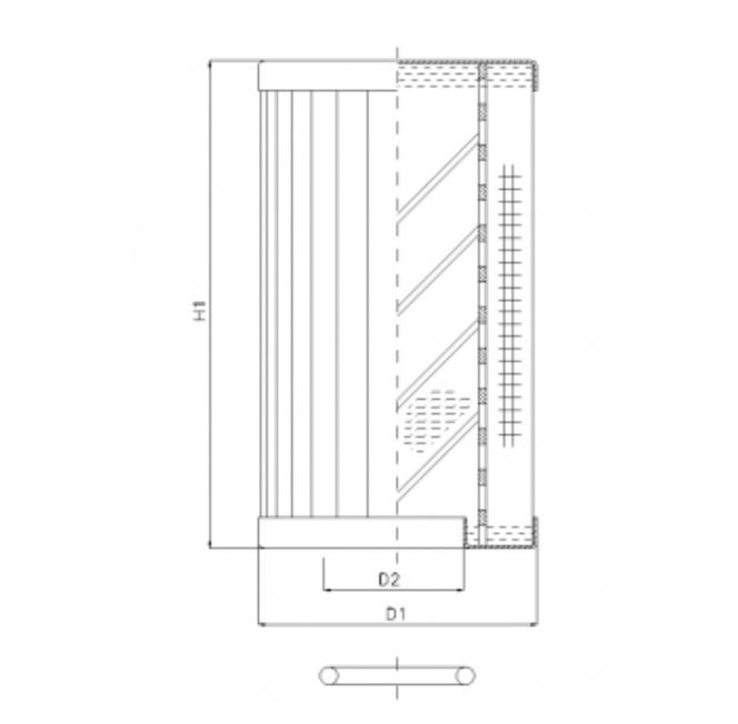 RLR120B130B/5 hydraulic filter element