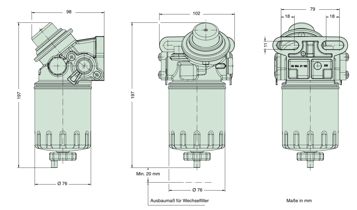 66 401 62 184 PreLine 50/2 without sensor