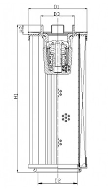 RHR1300S25B6/AB1 hydraulic filter element