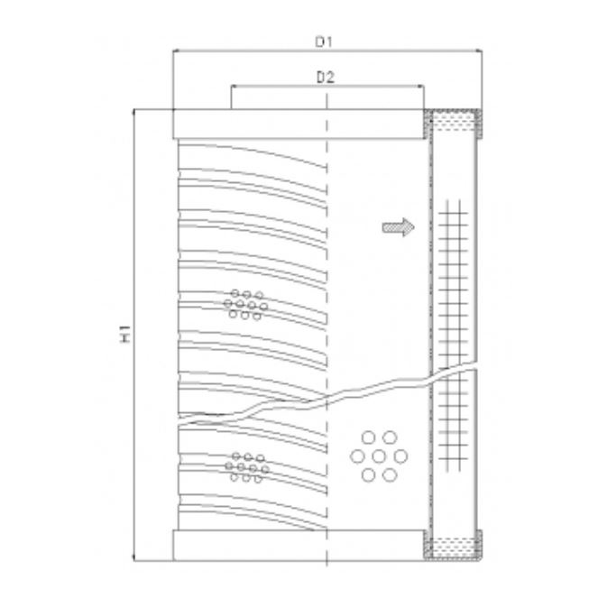 RVR10B10B hydraulic filter element
