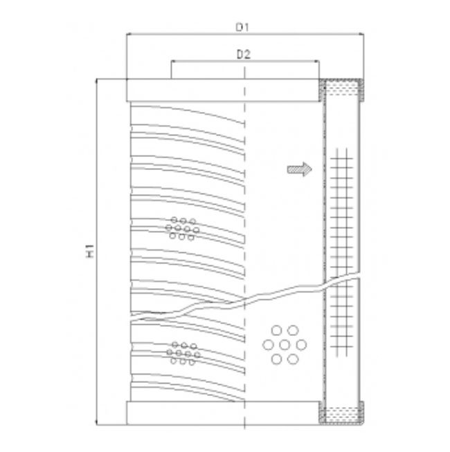 S610G25 hydraulic filter element