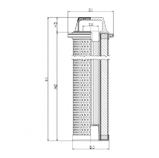 H511G10B0/ESD hydraulic filter element (RLS)