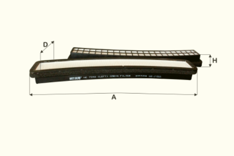 HC7243 cabin air filter element