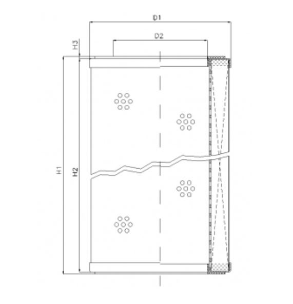 R570T40 hydraulic filter element
