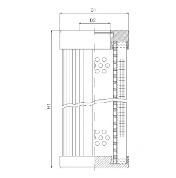 D152T80B hydraulic filter element