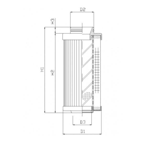 R531G03 hydraulic filter element