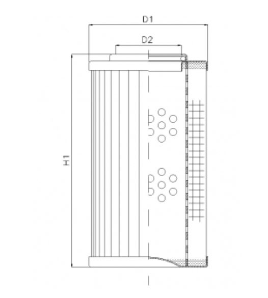 D151G15A hydraulic filter element