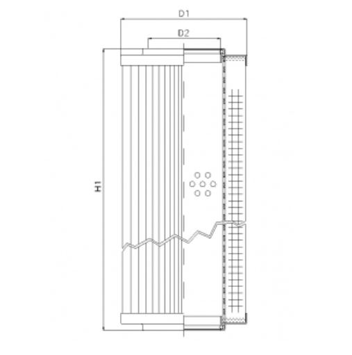 D660G10AV hydraulic filter element