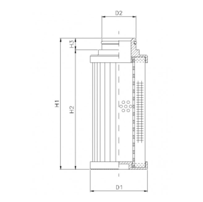 D791G06BV hydraulic filter element