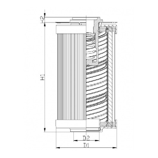 R122G15C hydraulic filter element