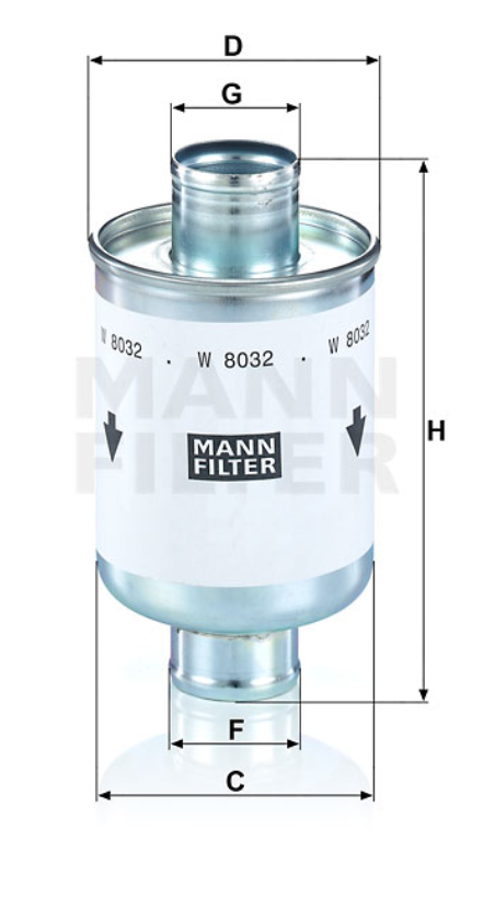 W 8032 oil filter