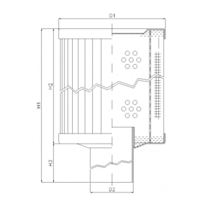 RVR85E10B hydraulic filter element