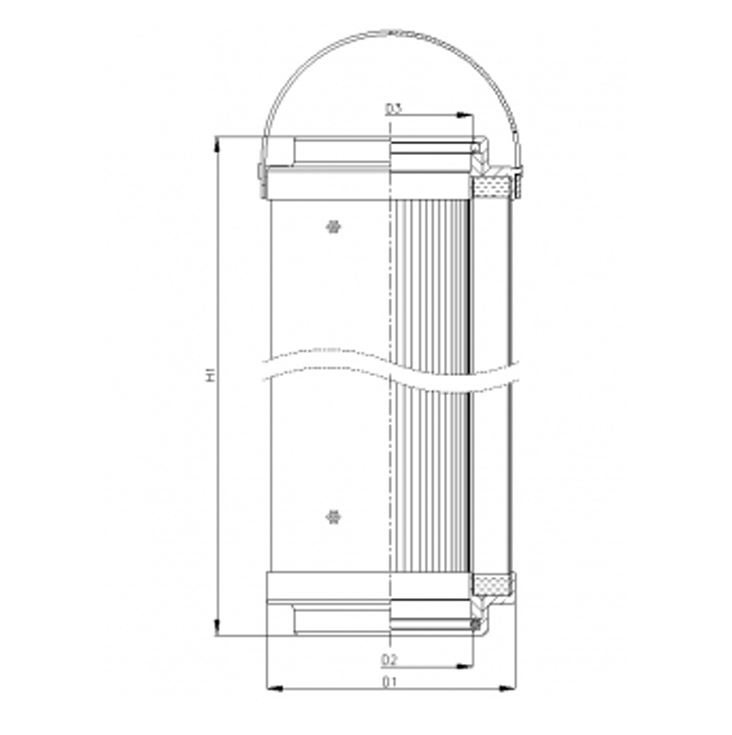 C132G06V/ESD hydraulic filter element (coreless)