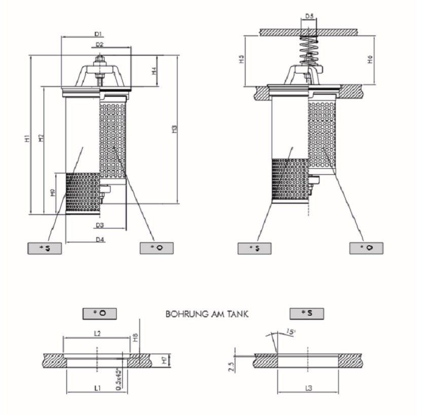 FVR713C10BB00 Return filter inserts