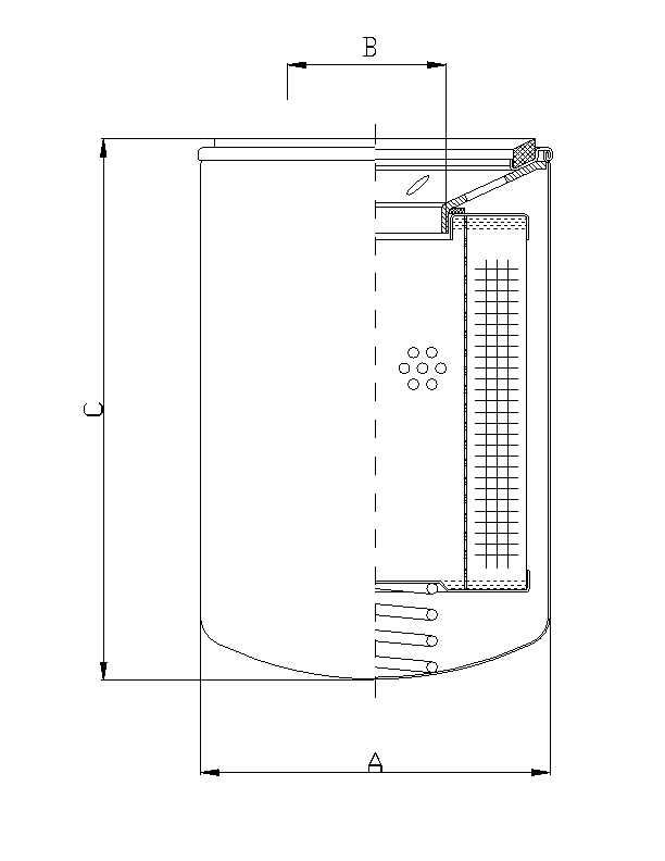 A140C10 hydraulic filter spin-on