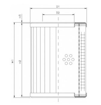 WT522 hydraulic filter element