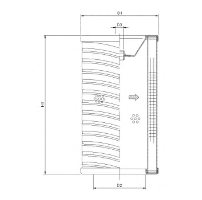 R750C10P hydraulic filter element