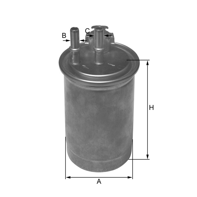 ZP8077FM fuel filter in-line