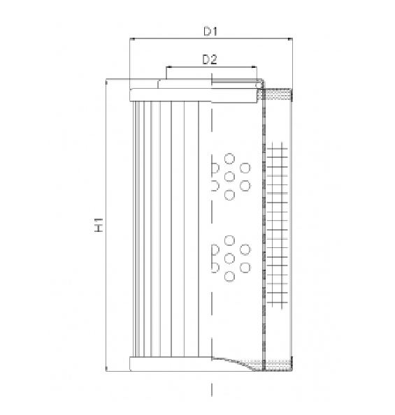 DHD660GW03B hydraulic filter element