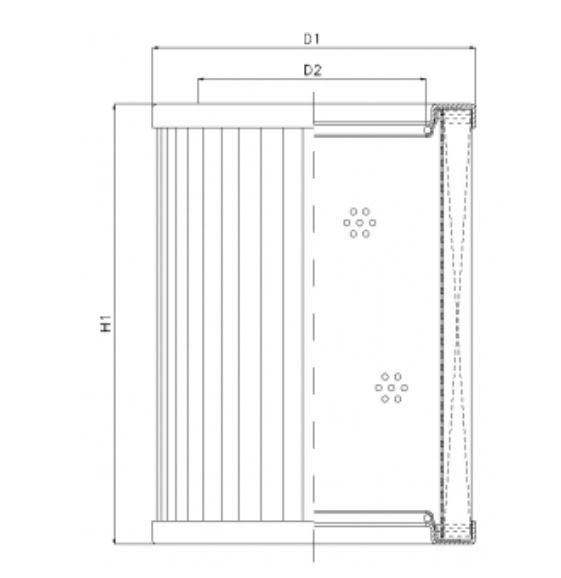 R434T100 hydraulic filter element