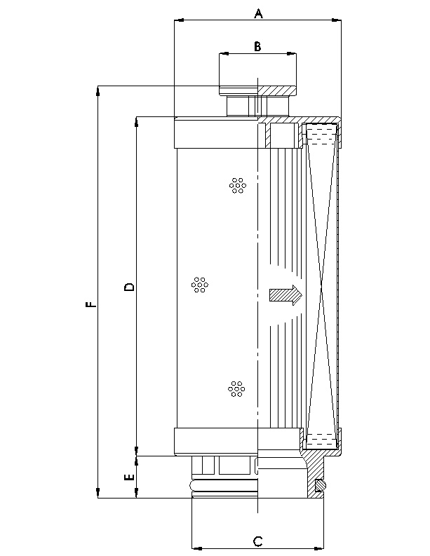 U122G06V/ESD hydraulic filter element