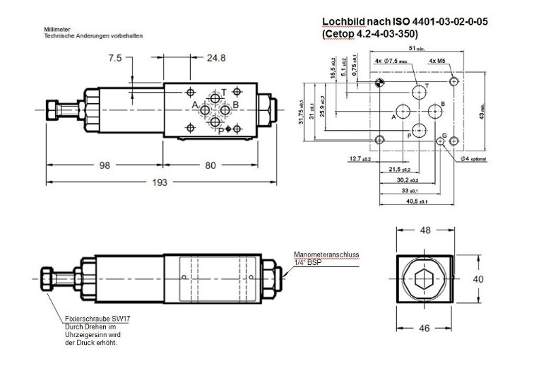 ZW-DM06-01-PT 140V-V pressure reducing valve