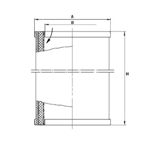 LE 9007 air/oil separator element 49 301 55 201