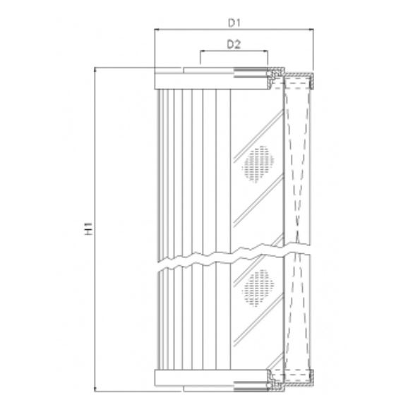 R265G06 hydraulic filter element