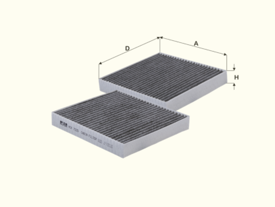 HCK7225 cabin air filter element