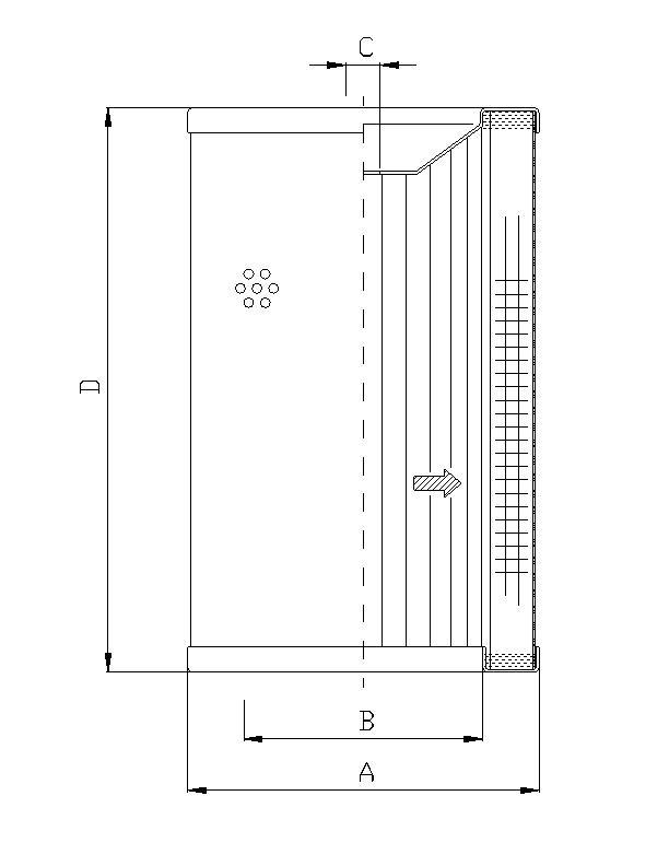 WG656 hydraulic filter element