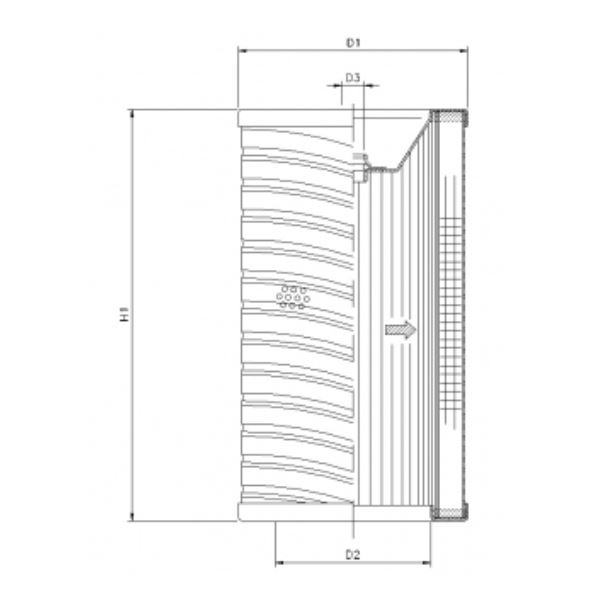 R736T25 hydraulic filter element
