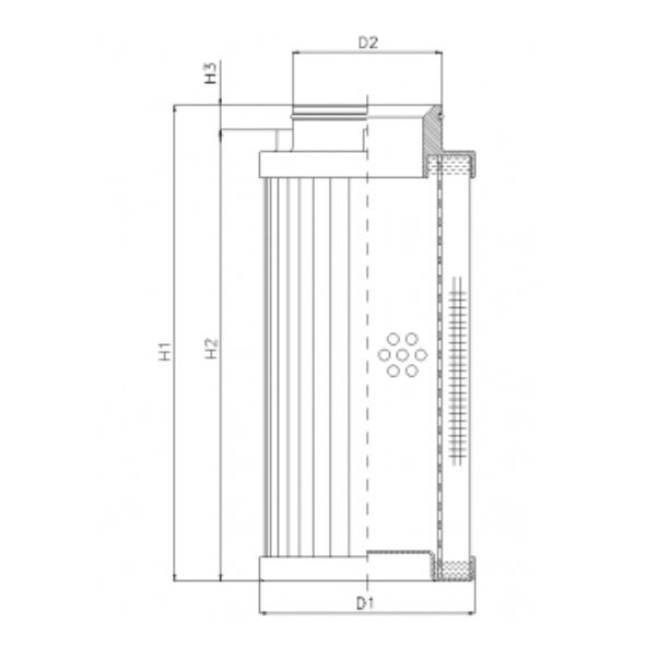 D732T40A hydraulic filter element