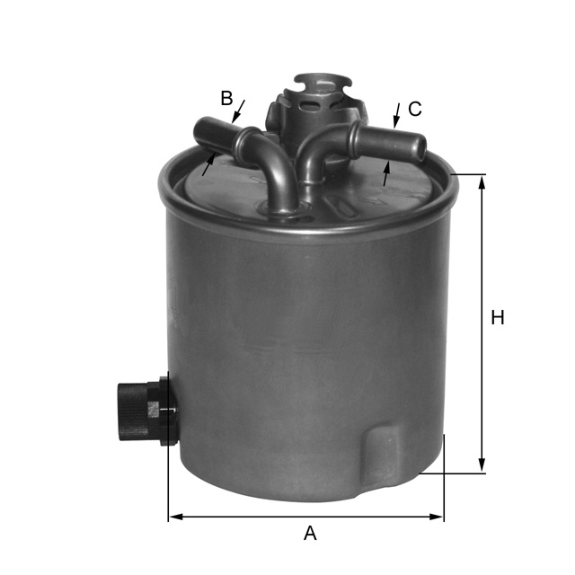 ZP8104FMBM fuel filter in-line