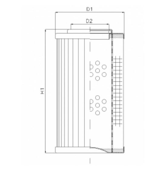 D124C25A hydraulic filter element