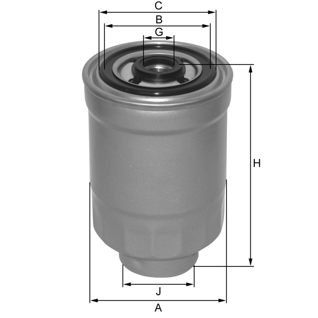 ZP3158FMB fuel filter spin-on