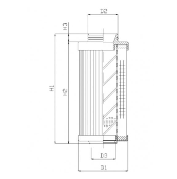 R531C10V hydraulic filter element