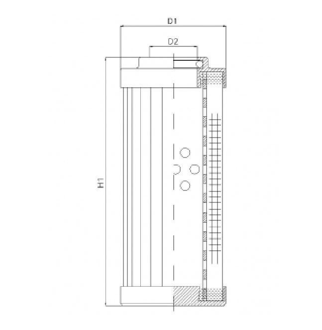 DVD20030W40B hydraulic filter element