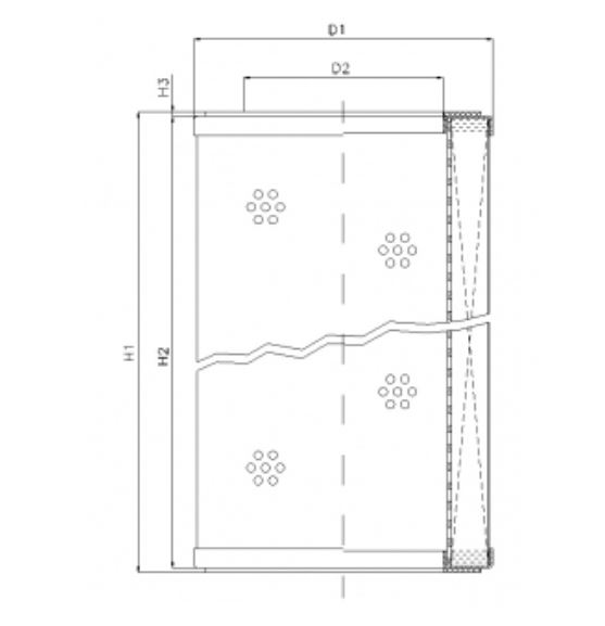 R312G03P hydraulic filter element