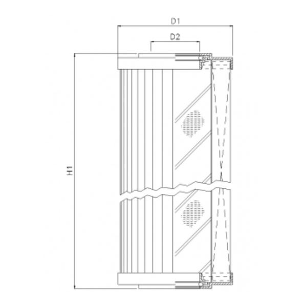 R211T25 hydraulic filter element