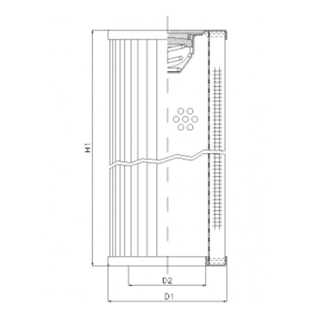 RVR660B10B hydraulic filter element