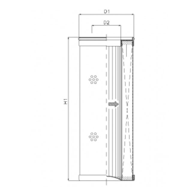 R471G25 hydraulic filter element
