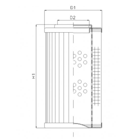 D182G10AV hydraulic filter element