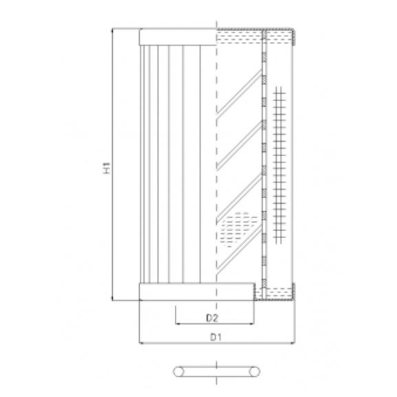 RLR120E05B/5 hydraulic filter element