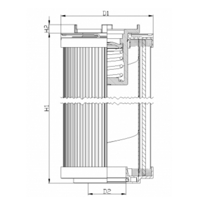 R160G25C hydraulic filter element