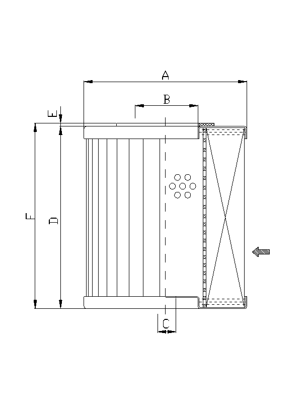 WT1216 hydraulic filter element