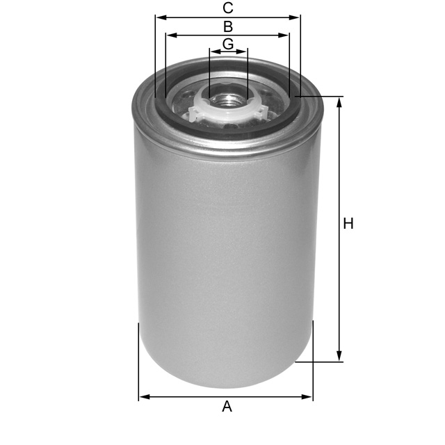 ZP3207FMB fuel filter spin-on
