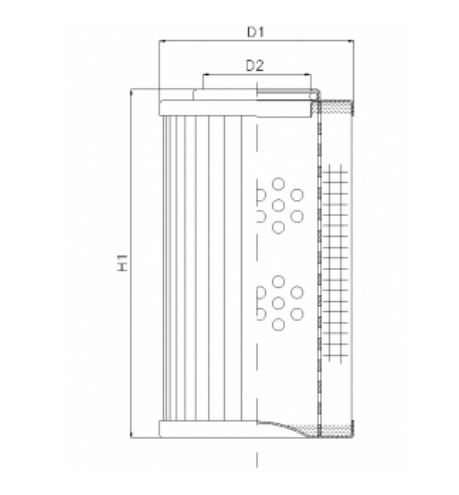 D612T74V hydraulic filter element