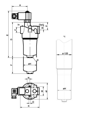 PI 2005-069 low pressure filter