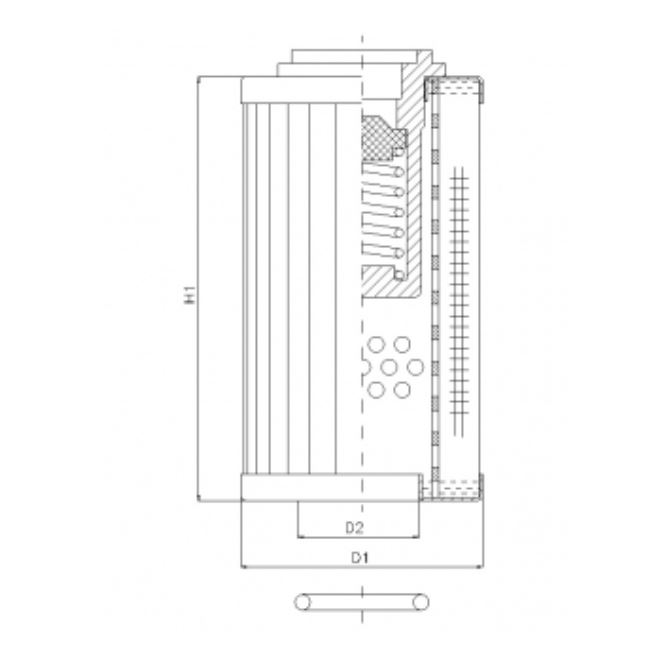 RLR175B80B hydraulic filter element