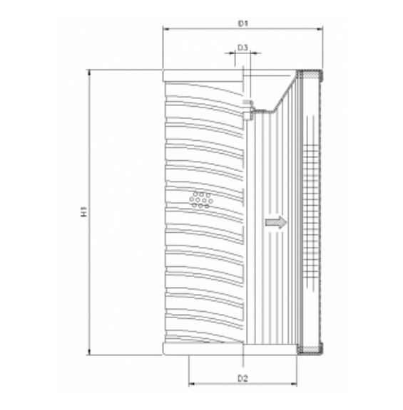 R714G25V hydraulic filter element
